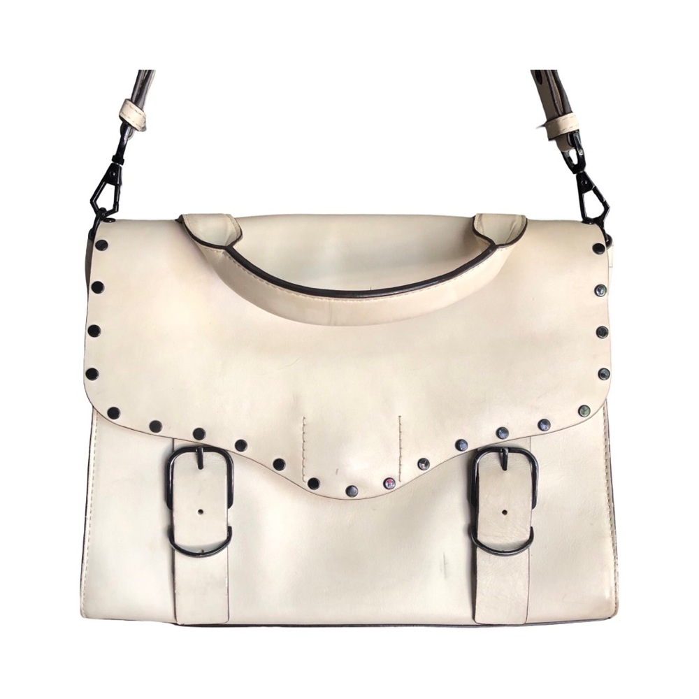 Rebecca Minkoff Cream Studded Satchel 56 - Picture 3 of 14